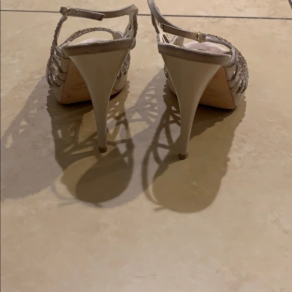 Grey Met Rhinestone Heels - Picture 3 of 8